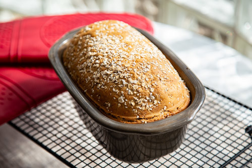 Pampered Chef schnelles Dinkelbrot im kleinen Zaubermeister
