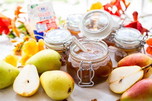 Thermomix Birnen-Marmelade mit Gelierzucker für Küchenmaschinen mit Kochfunktion von Diamant Zucker