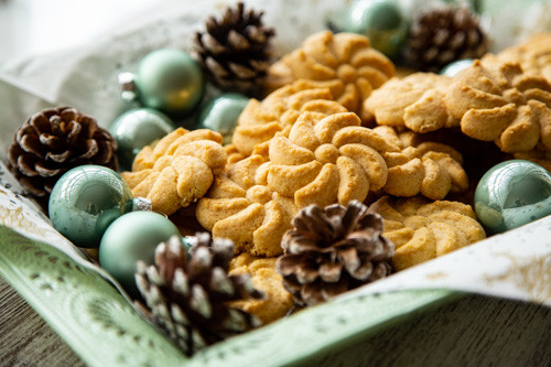 Plätzchenpresse Marzipan-Plätzchen