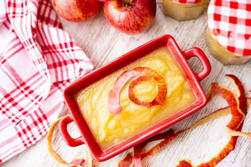 Thermomix Apfelmus von oben