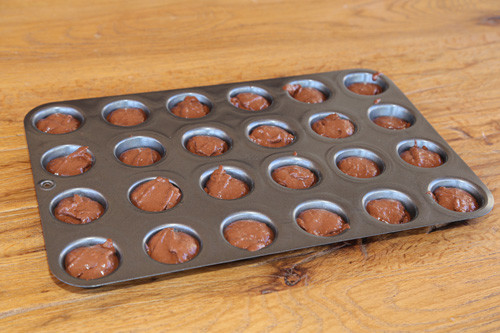 Pampered Chef vegane Schoko-Muffins in Mini-Muffinform Deluxe