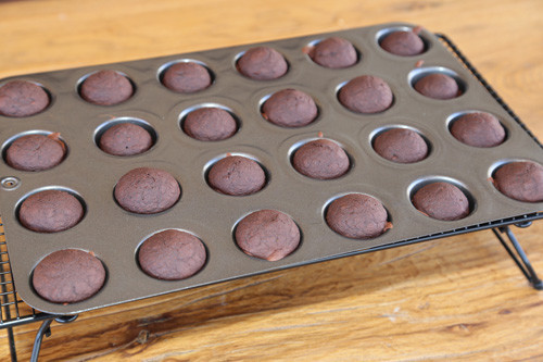 Pampered Chef vegane Schoko-Muffins in Mini-Muffinform Deluxe