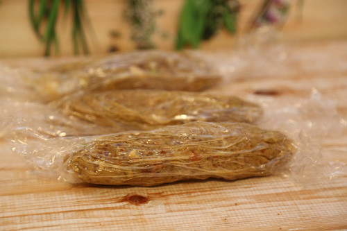 Cantuccini in Frischhaltefolie