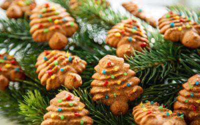 Lebkuchen-Plätzchen mit der Plätzchenpresse