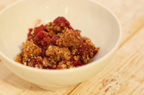 Thermomix Kirsch-Crumble