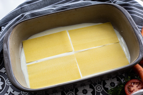 Pampered Chef Lasagne erste Schicht