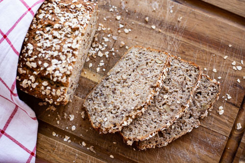 Thermomix low-carb-Brot von oben