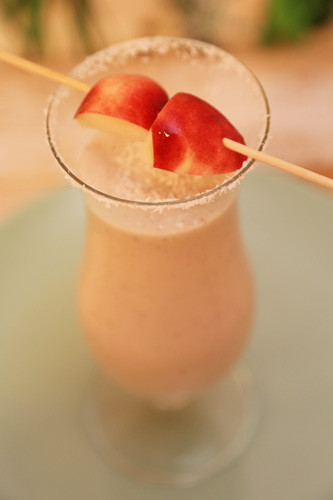 Thermomix Bananen-Pfirsich-Milchshake