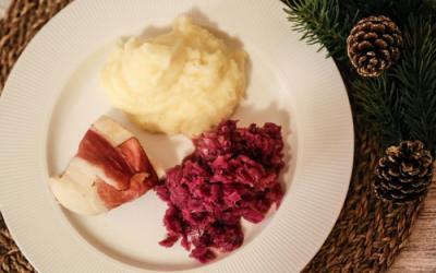 Apfelrotkohl, Kartoffelpüree und Hähnchenbrust mit dem Thermomix