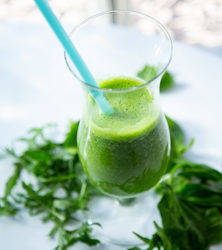 Grüner Smoothie mit Banane im Thermomix