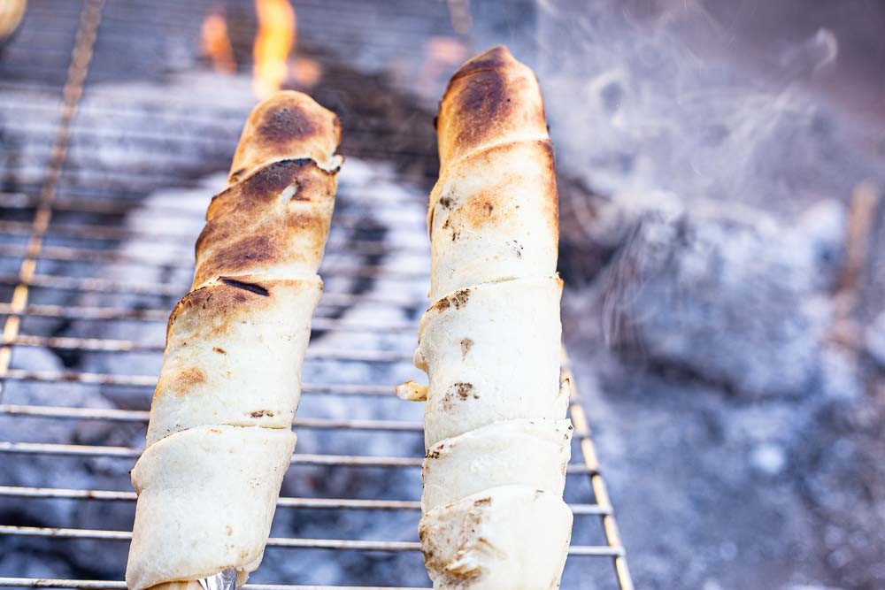 Thermomix Stockbrot fertig gegrillt