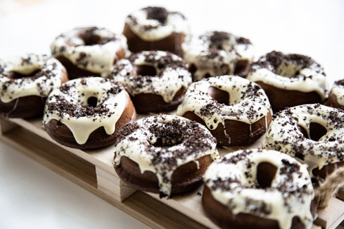 Pampered Chef Oreo-Donuts fertig gebacken