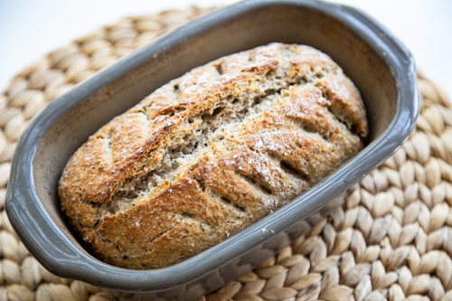 Pampered Chef Körnerbrot mit Lievito Madre fertig gebacken