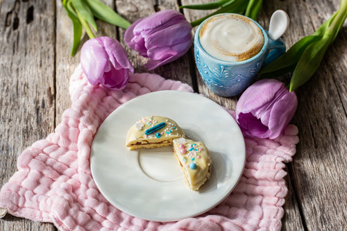 Thermomix Alfajores Mürbeteigkekse von oben