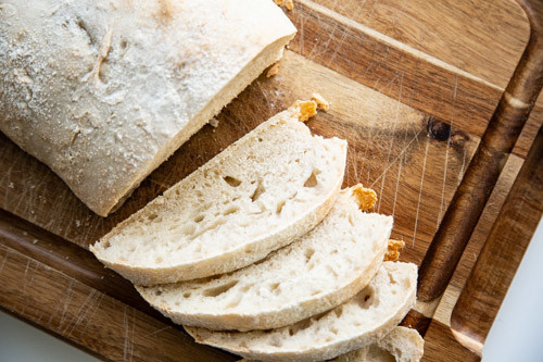 Pampered Chef Giabatta geschnitten