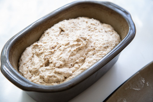 Pampered Chef Vollkorn-Einkorn-Dinkel-Brot Teig im kleinen Zaubermeister