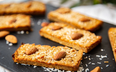 Mandel-Kokos-Müsliriegel im Snack-Maker