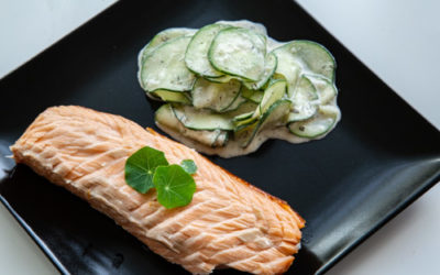 Lachs heißgeräuchert