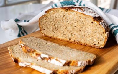 Weizen-Dinkel-Mischbrot Mannheim im Zaubermeister oder gusseisernem Topf