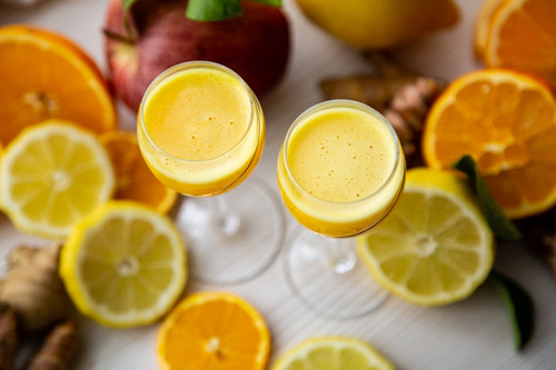 Thermomix Orangen-Ingwer-Shot von oben
