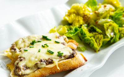 Pilz-Trüffel-Baguettes auf rockcrok Grillstein