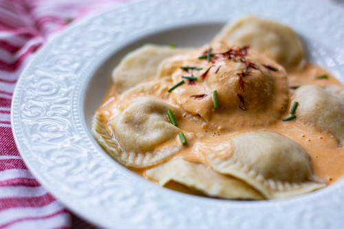 Thermomix Lachs-Ravioli