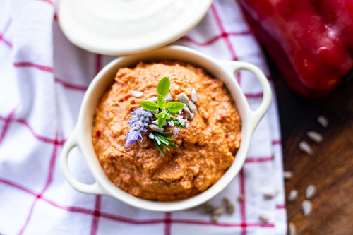 Thermomix vegane Paprika Streichcreme