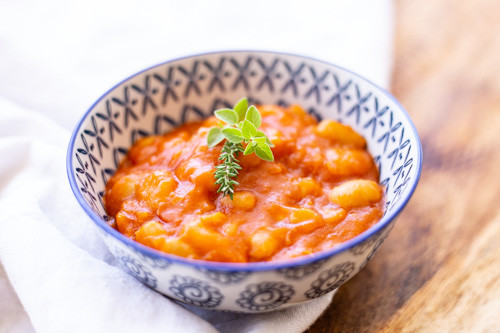 Pampered Chef rockcrok Baked Beans in Schälchen