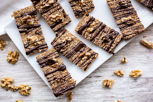 Pampered Chef Müsliriegel mit Walnüssen Snack Maker