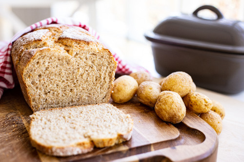 Pampered Chef Kartoffelbrot angeschnitten