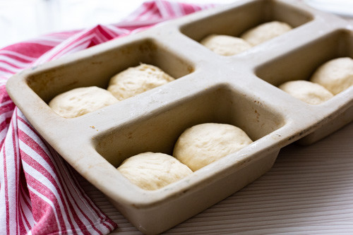Brioche-2 Pampered Chef Mini-Kastenform Brioche Rohlinge