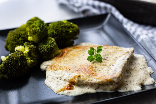Thermomix Lachsauflauf mit Brokkoli