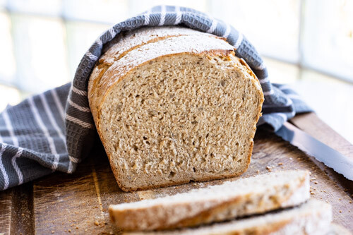 Pampered Chef Dinkel-Roggenbrot im runden Zaubermeister