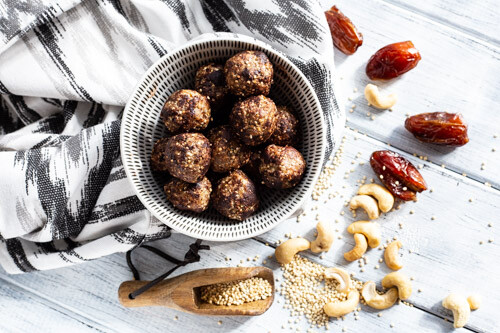 Thermomix Quinoa Energy Balls von oben