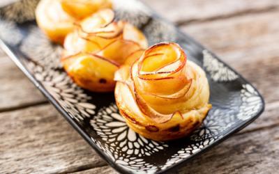 Apfel-Blätterteigrosen im 12er Snack