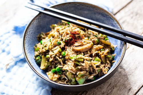 Pampered Chef vegane Asia-Reispfanne