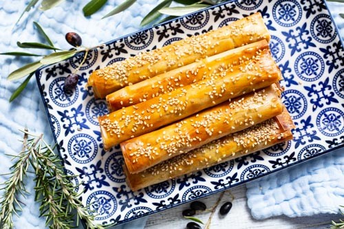 Pampered Chef Börek Röllchen von oben