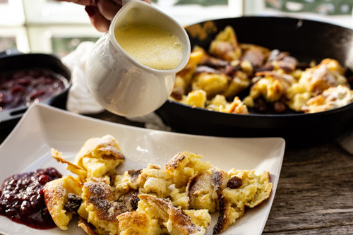 Pampered Chef Kaiserschmarrn aus der gusseisernen Pfanne