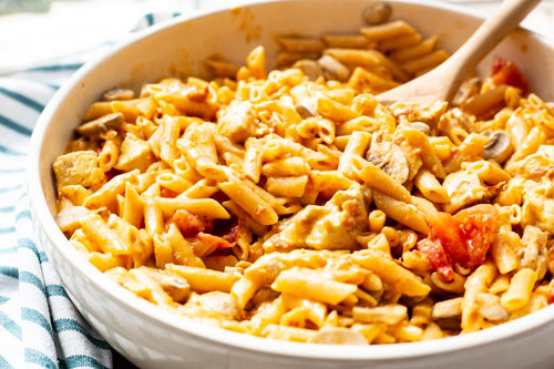 Thermomix Nudeln Hähnchenbrust Schinken Champignon