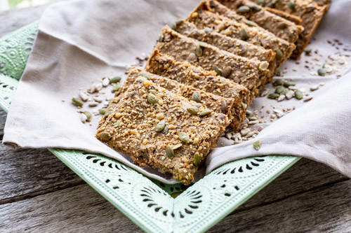 Pampered Chef Roggen-Knäckebrot fertig gebacken