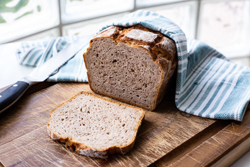 Pampered Chef Roggen-Weizen-Mischbrot Heidelberg fertig gebacken