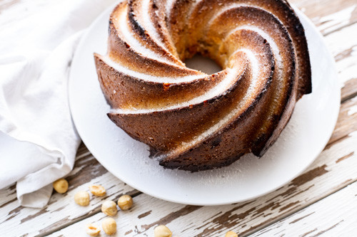 Thermomix gebackener Nusskuchen in Swirlform 