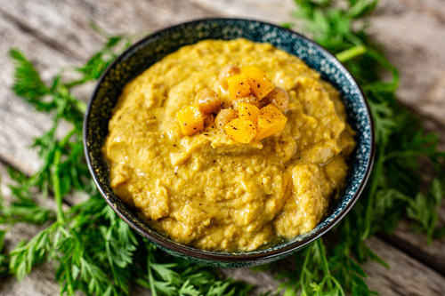 Thermomix Mango-Hummus von nahem
