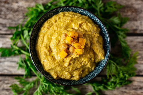 Thermomix Mango-Hummus von oben