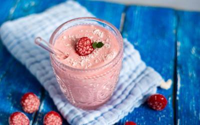 Himbeer-Kokos-Shake mit dem Thermomix
