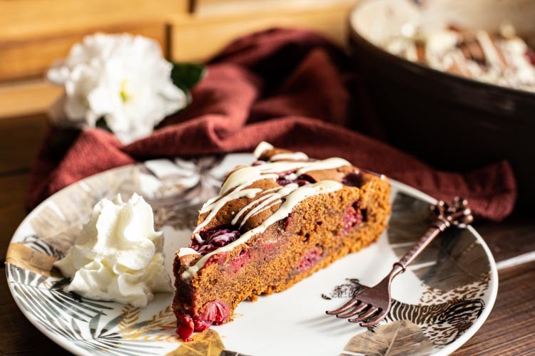 Pampered Chef Schoko-Kirsch-Kuchen einzelnes Stück