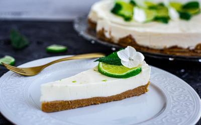Limetten-Käsekuchen ohne Backen mit dem Thermomix