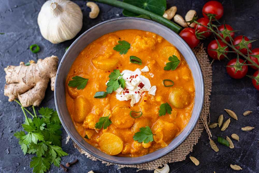 Thermomix vegane Makhani-Sauce von oben