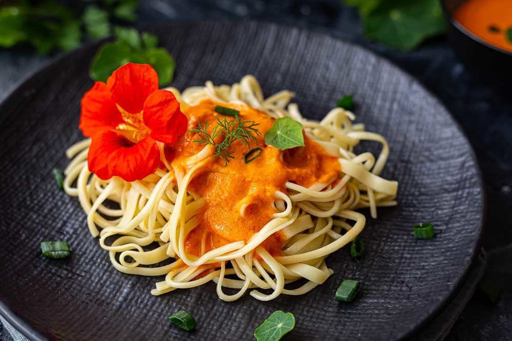 Paprikacremesauce.web-4 Thermomix Paprikacremesauce auf Nudeln