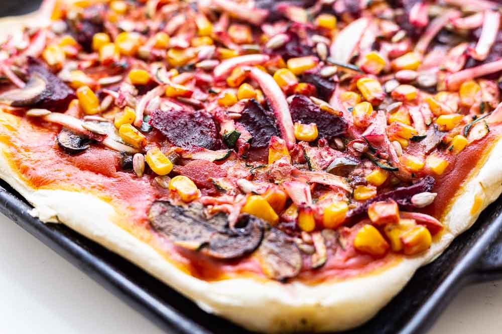 Pampered Chef vegane Pizza